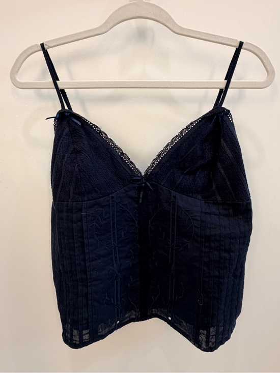 Everly Tops - Everly Navy Blue Elastic Waist Blouse